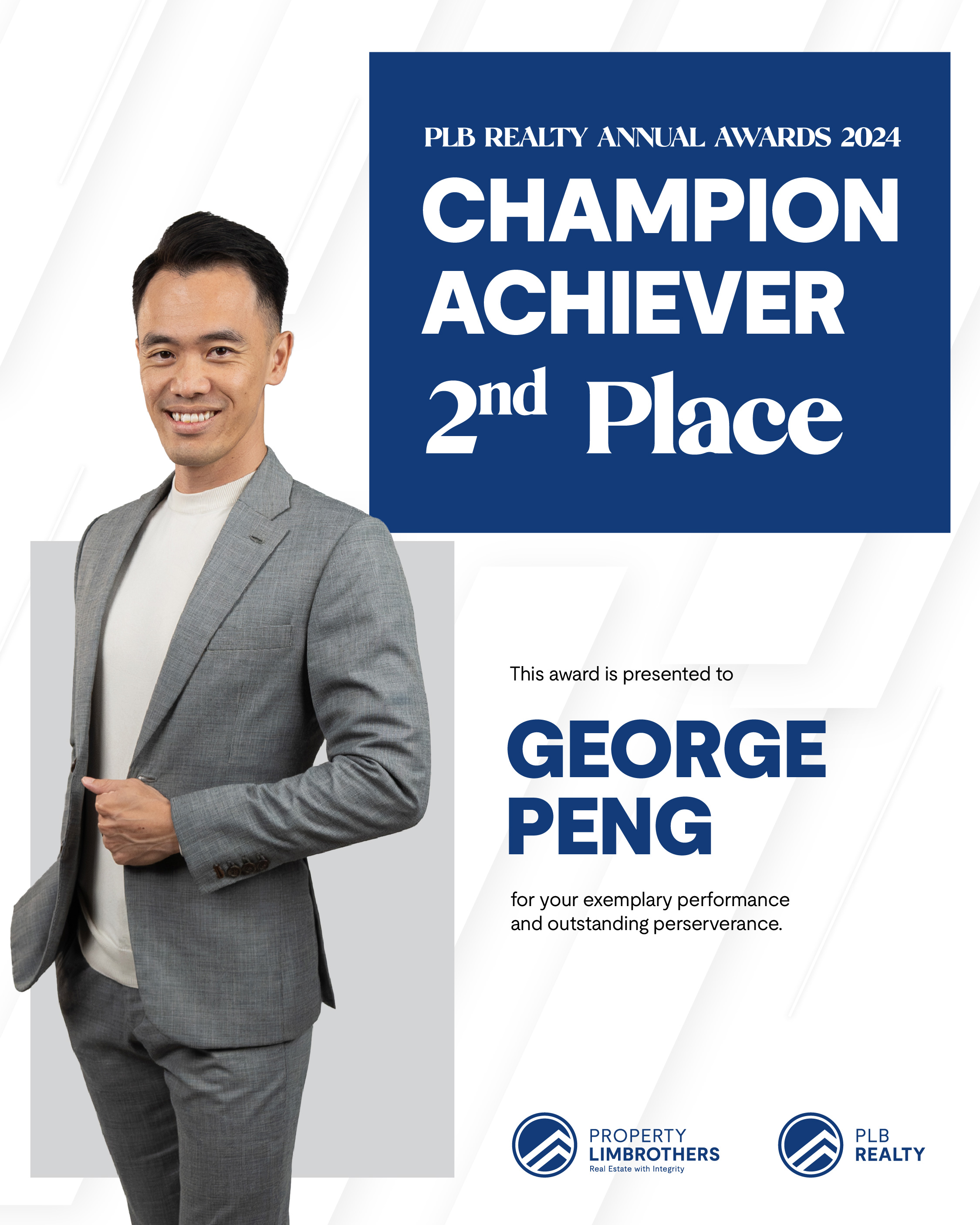 George Peng — Champion Achiever 2nd Place 2024