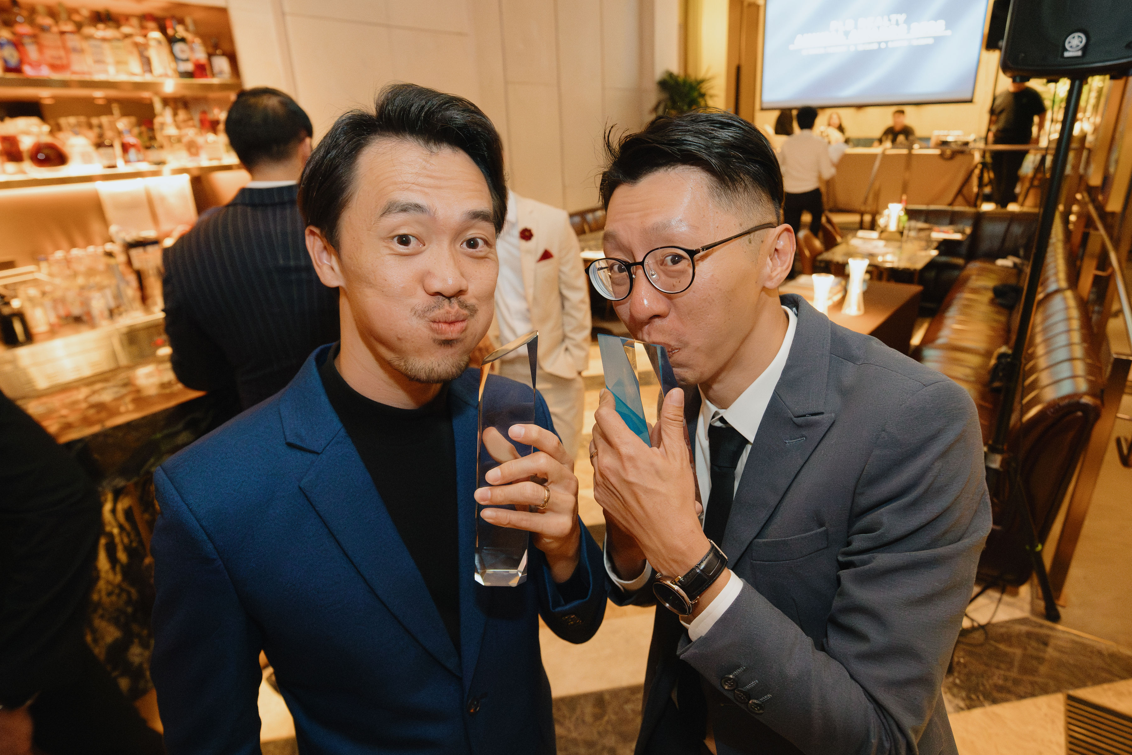 George & Jun Wei celebrating at Annual Awards 2025