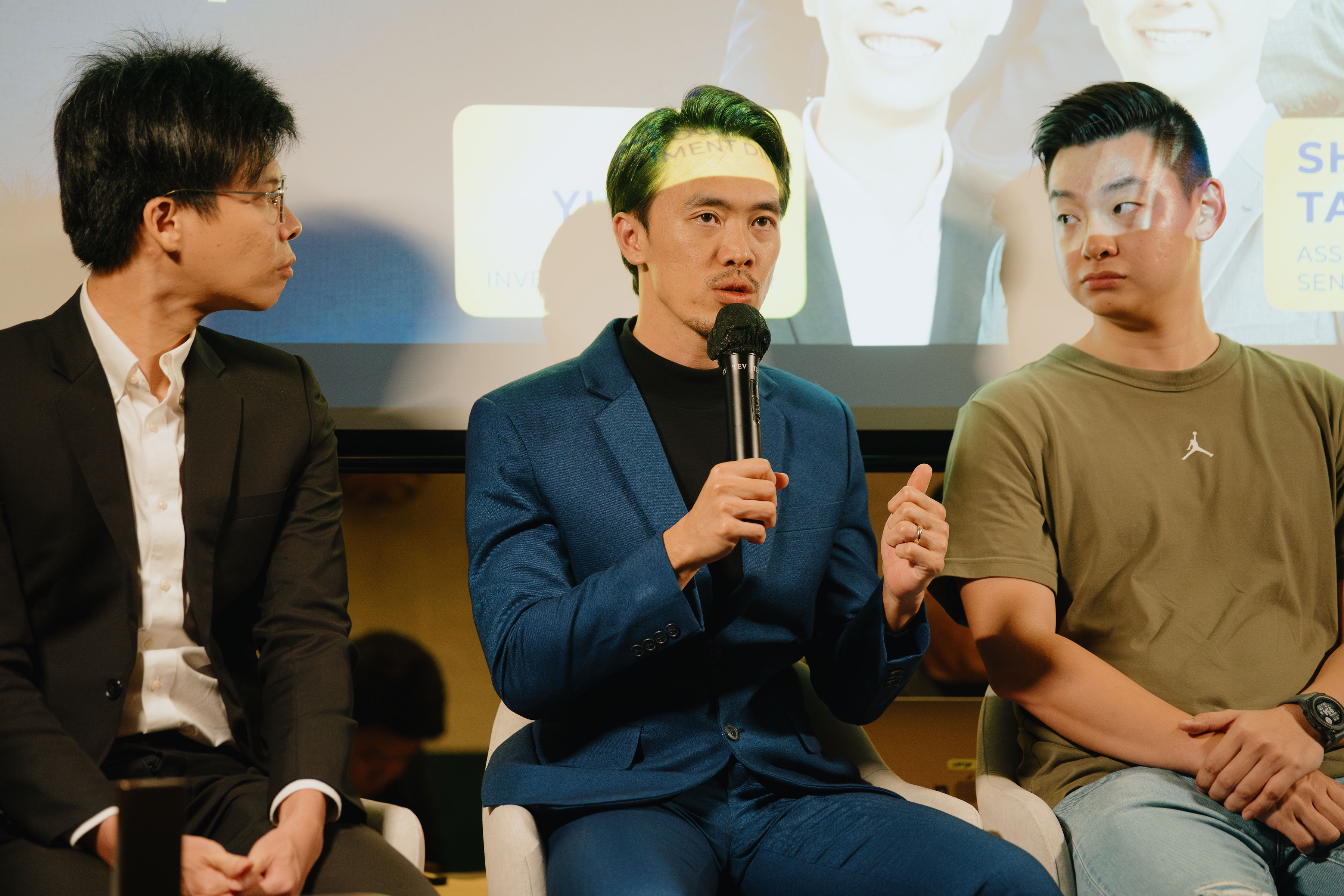 Receiving trophy at Annual Awards