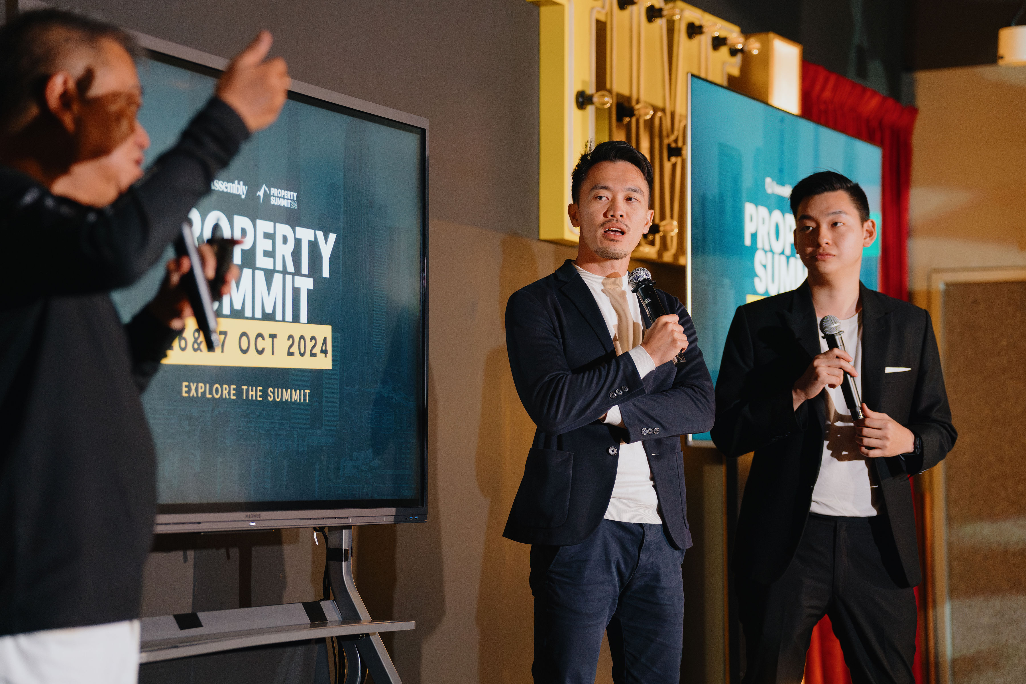 George & Jun Wei at Property Summit panel discussion