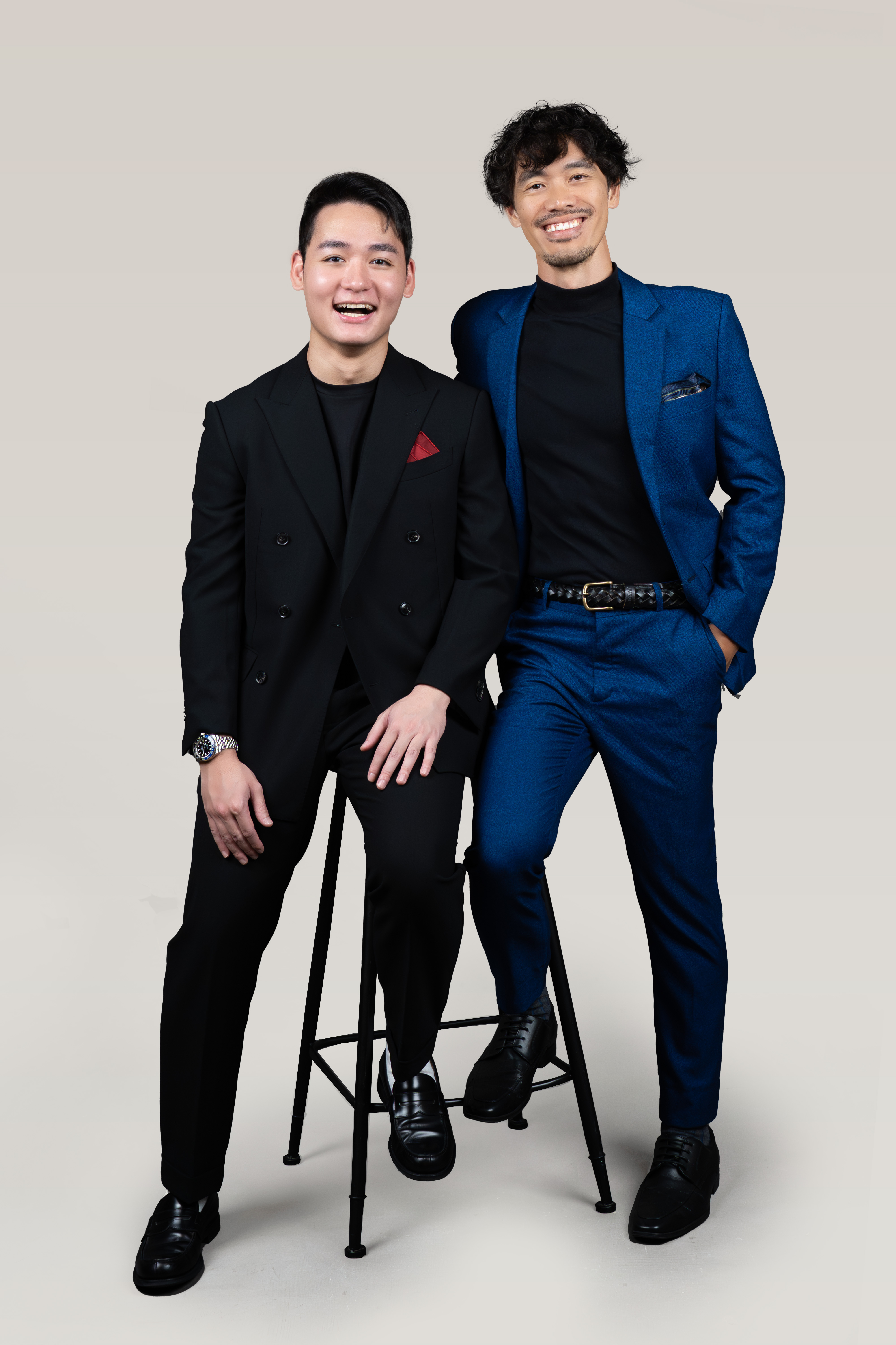 George Peng and Lee Jun Wei, formal duo portrait